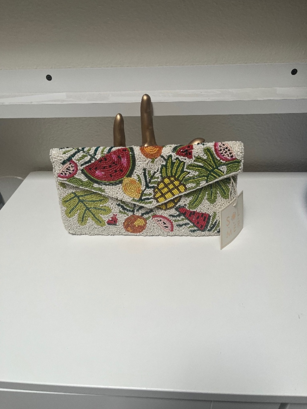🍉🍍 Sol & Mer Fruits Beaded Clutch – NWT